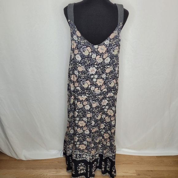 Davi & Dani Sleevelss Floral Snap-Front A-Line Ankle Length Maxi Dress - Size S - Picture 7 of 16
